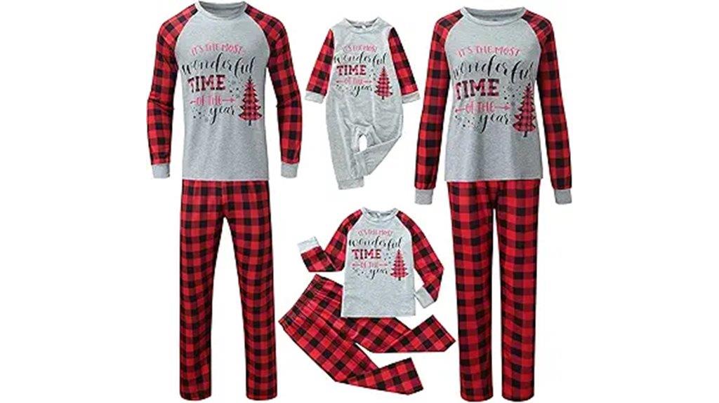 family matching holiday pajamas