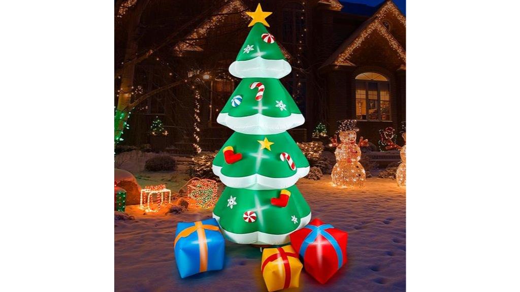 festive inflatable christmas decor