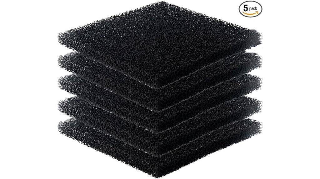 five smoke absorber filters