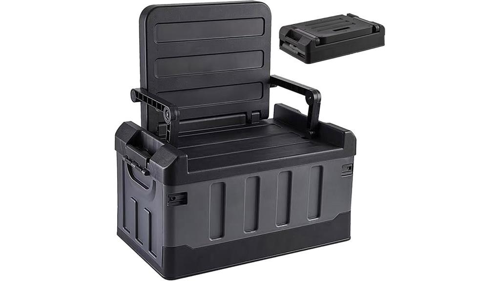 foldable 60l heavy duty storage