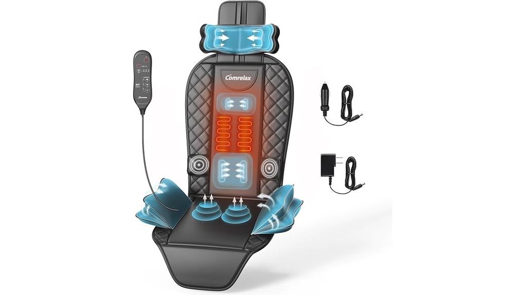 foldable heated back massager