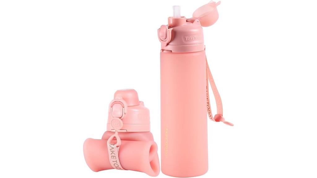 foldable leak proof travel bottle