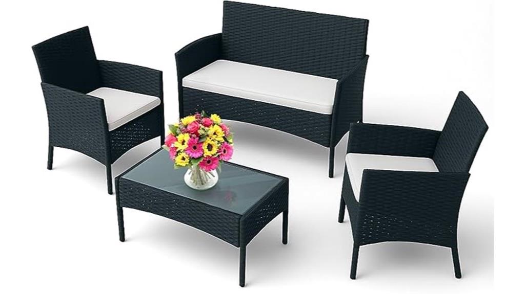 four piece patio furniture
