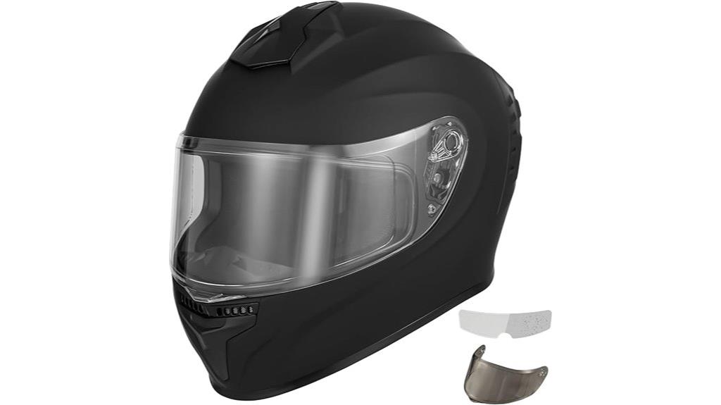 full face helmet dual visors