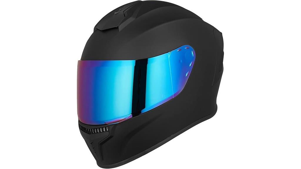 full face helmet with tinted visor