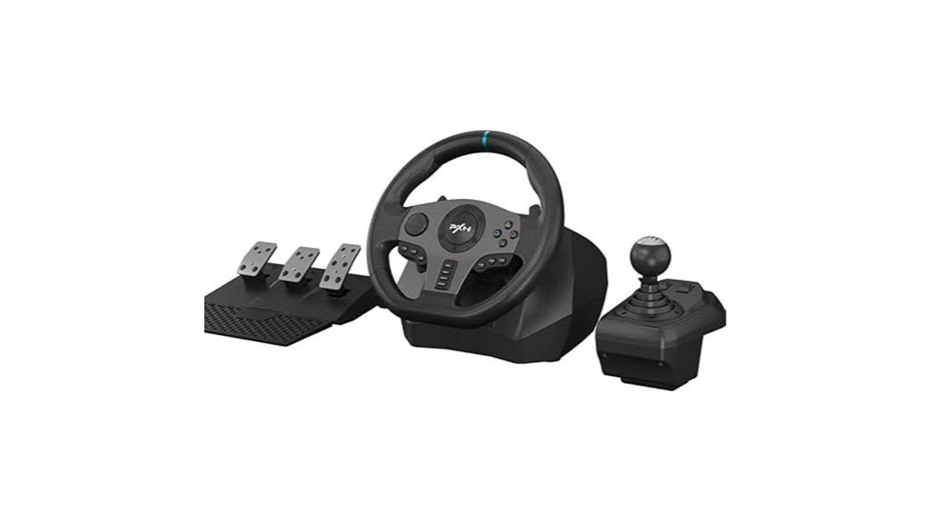 gaming wheel with pedals
