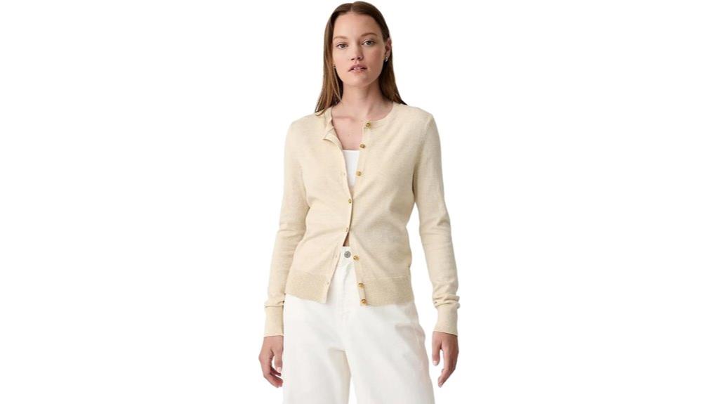 gap women s crewneck cardigan