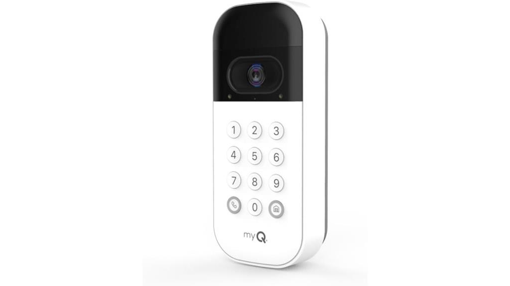 garage door video keypad