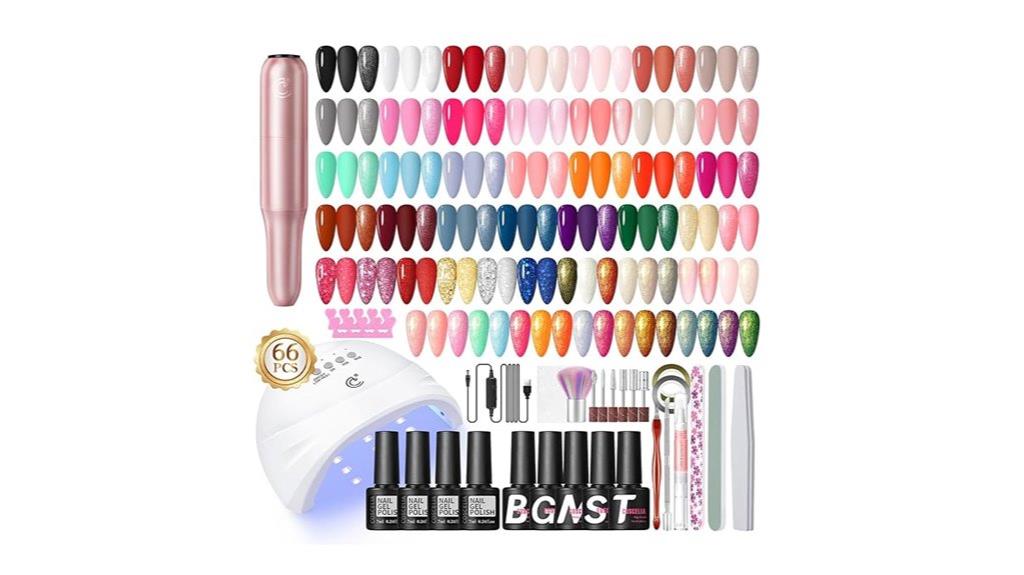 gel nail kit with uv light