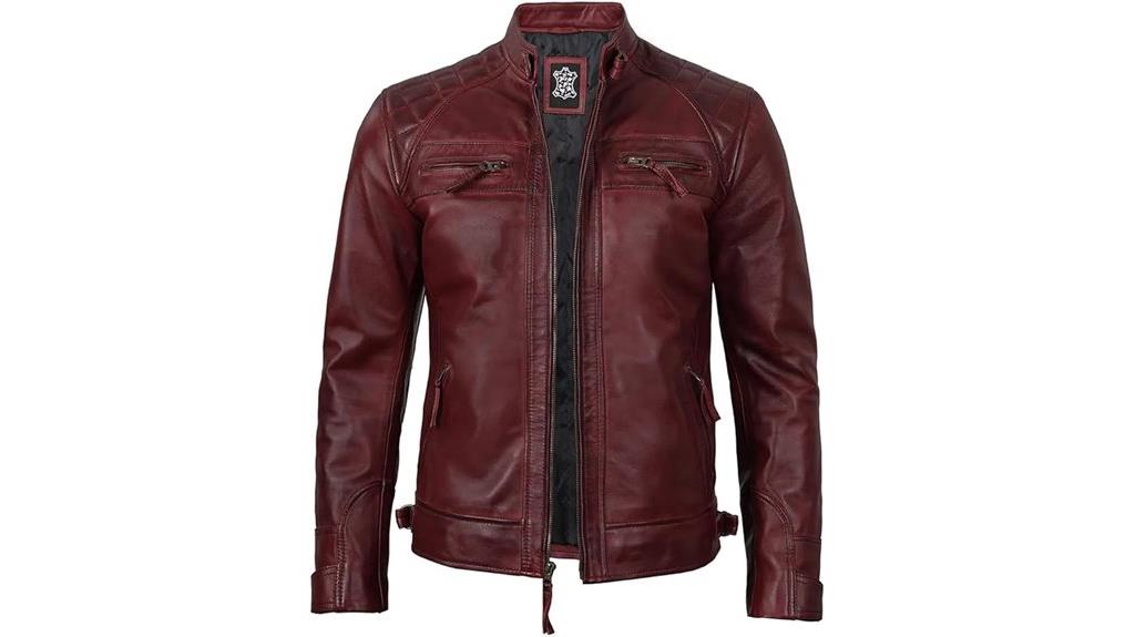 genuine lambskin leather jacket