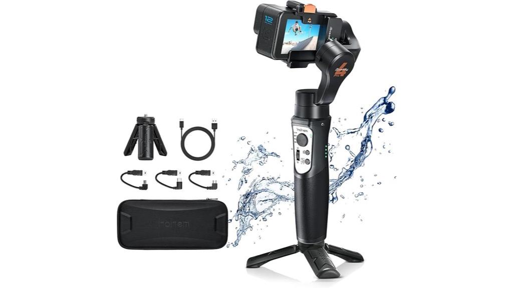 gopro compatible 3 axis stabilizer