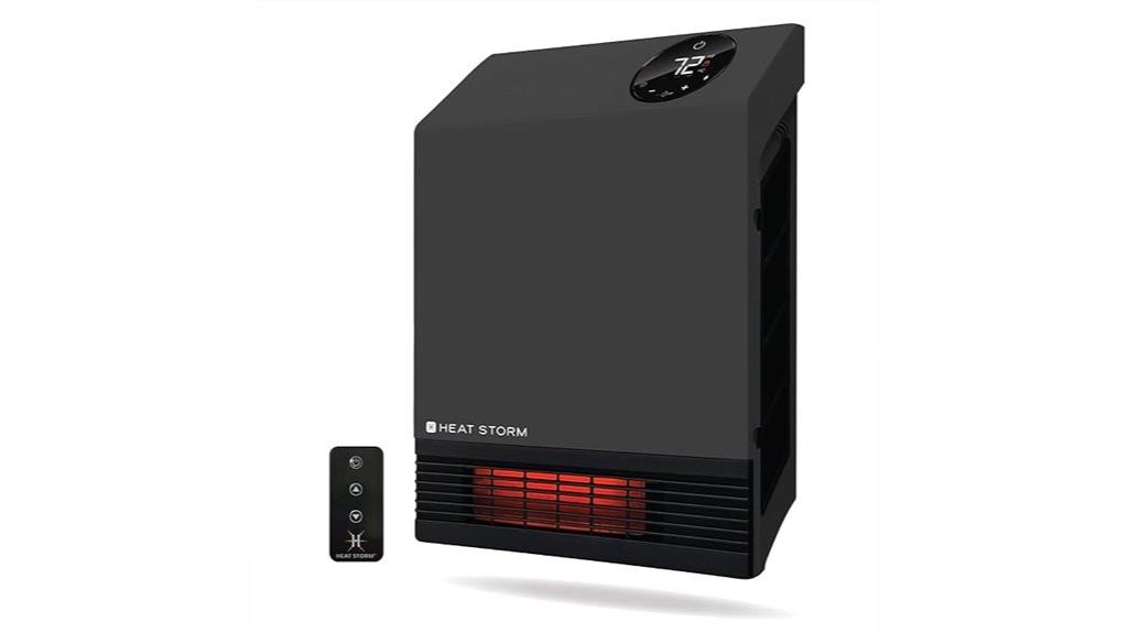 gray infrared space heater