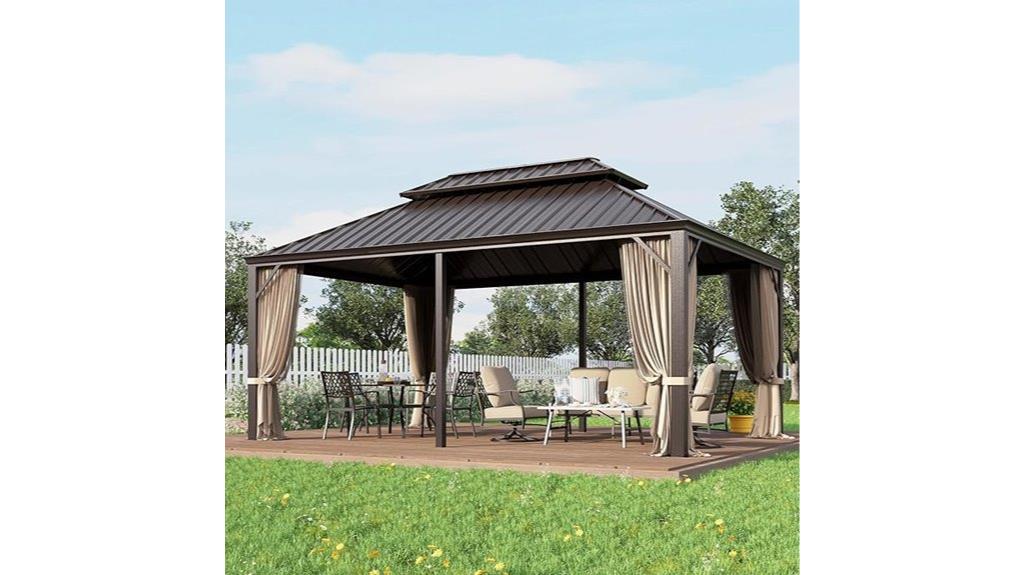 green party gazebo setup