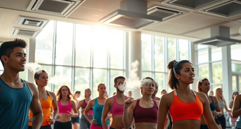 gym aerosol air management