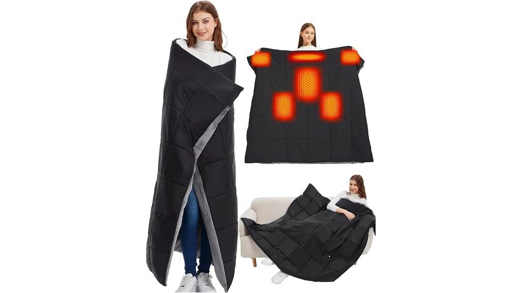 heated blanket with rechargeable battery