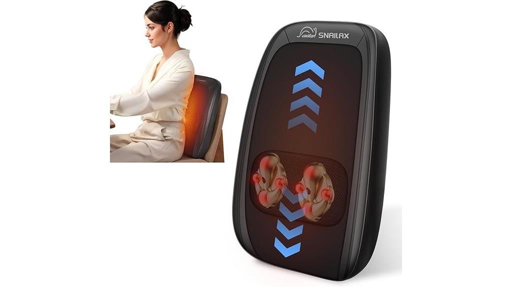 heated shiatsu back massager