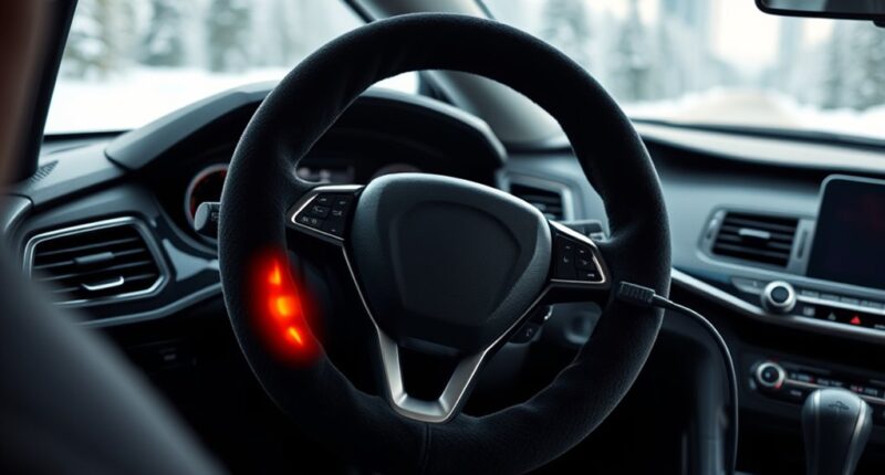 heated steering wheel covers