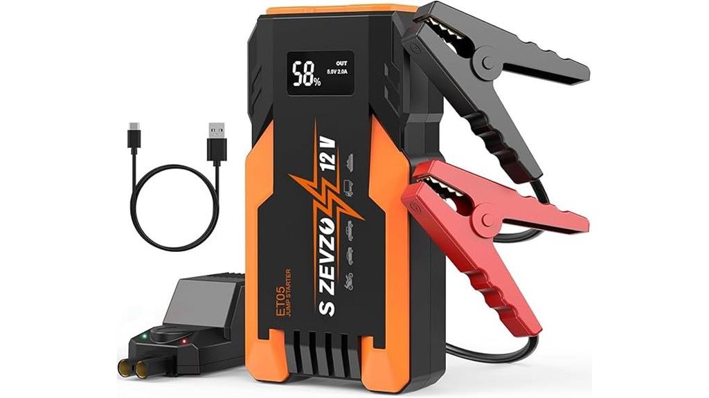 high capacity portable jump starter