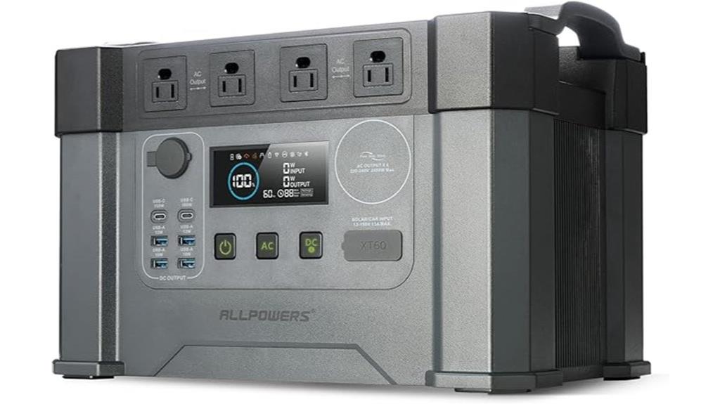 high capacity portable solar generator