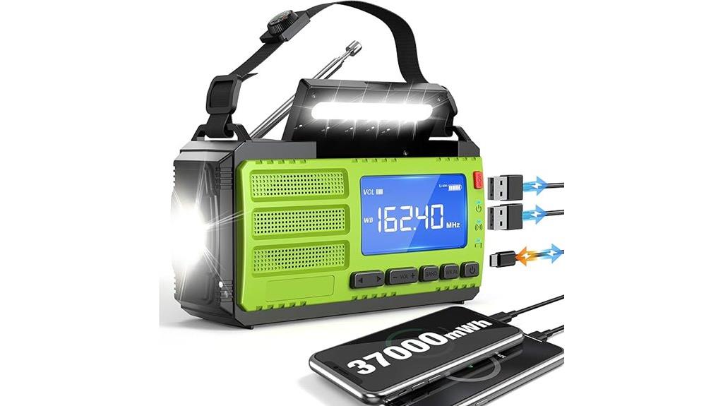 high capacity solar radio