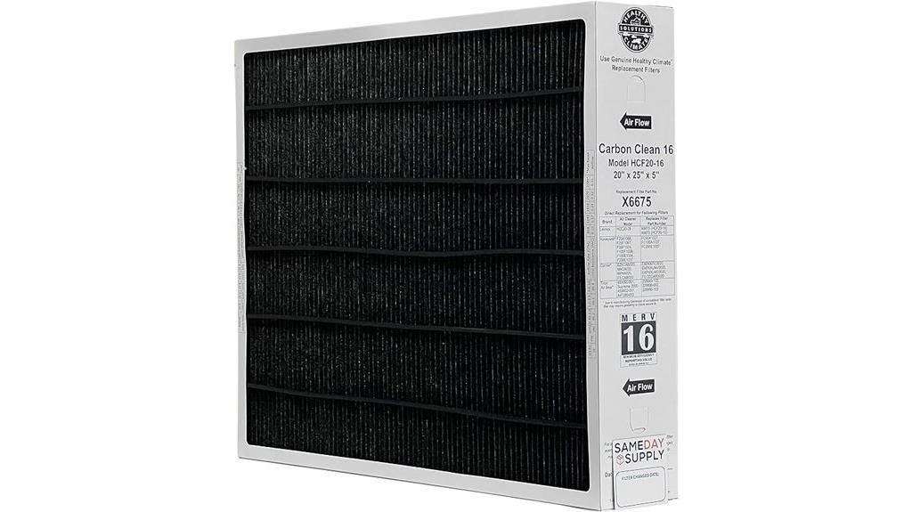 high efficiency carbon filter bundle