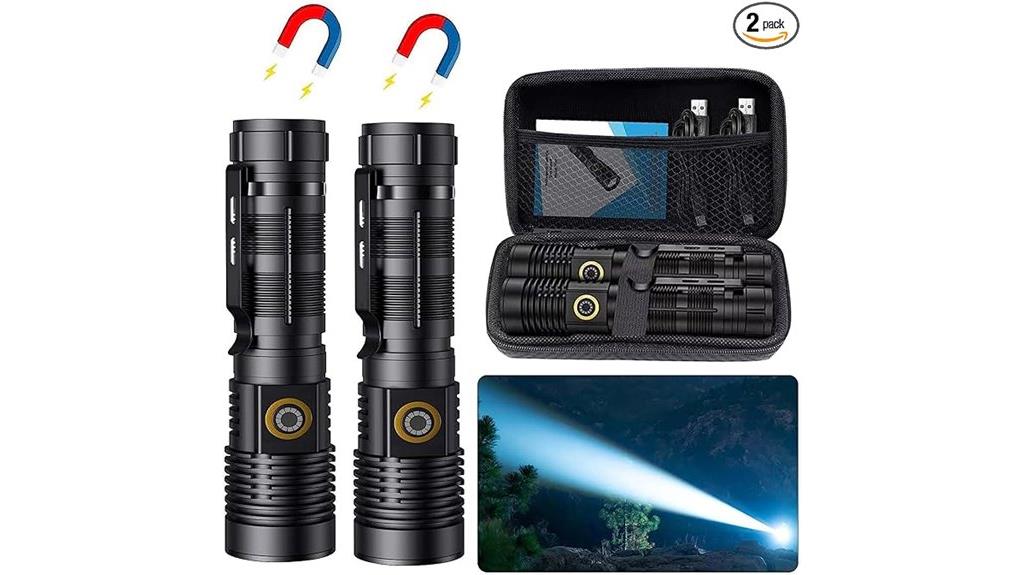 high lumen rechargeable flashlights
