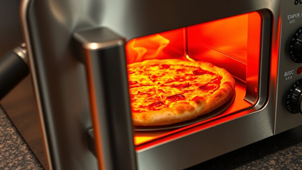 high temperature pizza oven features