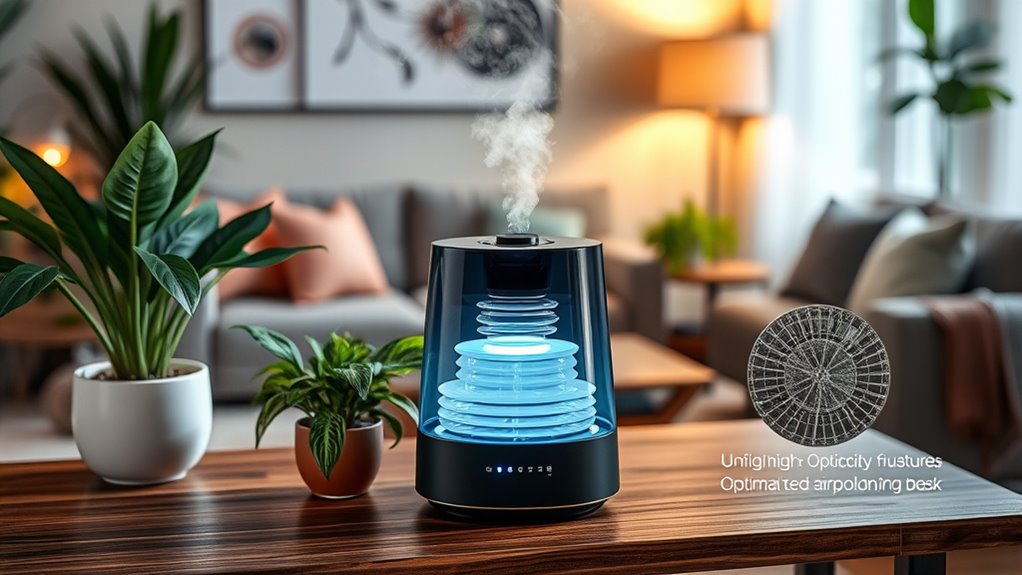 humidifier features and maintenance