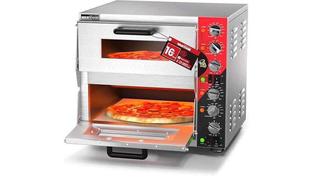 indoor pizza oven double deck