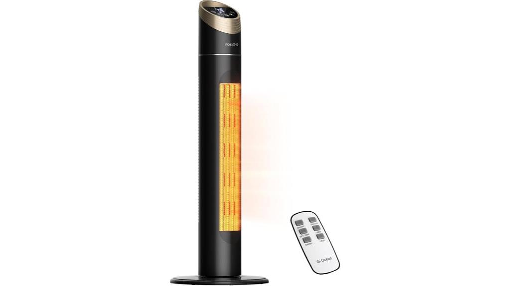 indoor space heater with remote