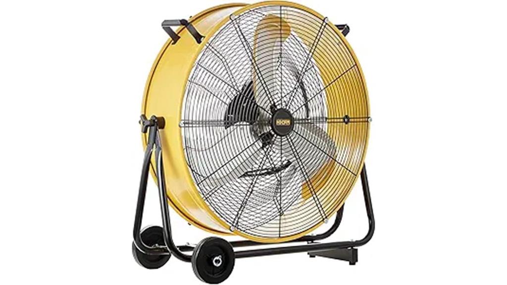 industrial drum fan specifications