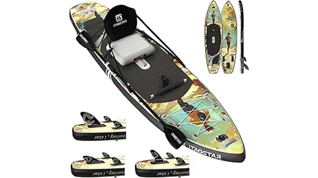 inflatable paddle board with seat