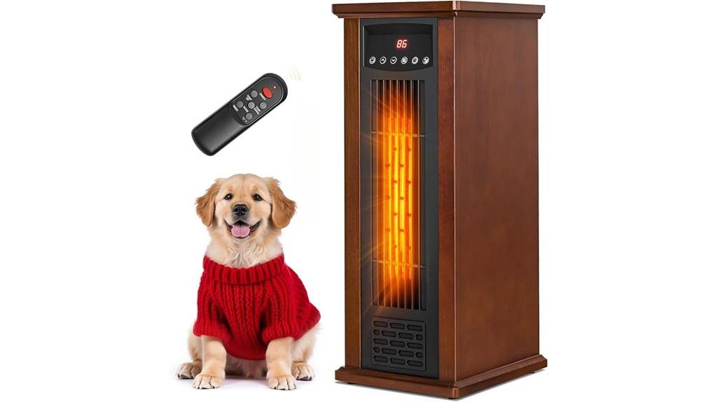 infrared heater with remote