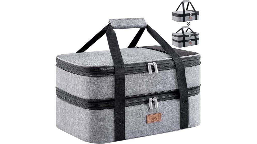 insulated lunch casserole carrier