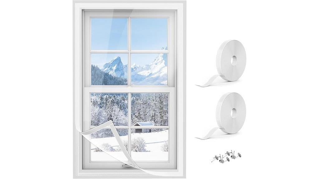 insulated window covering size