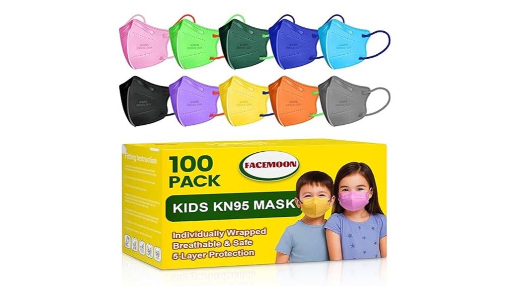 kids kn95 mask pack