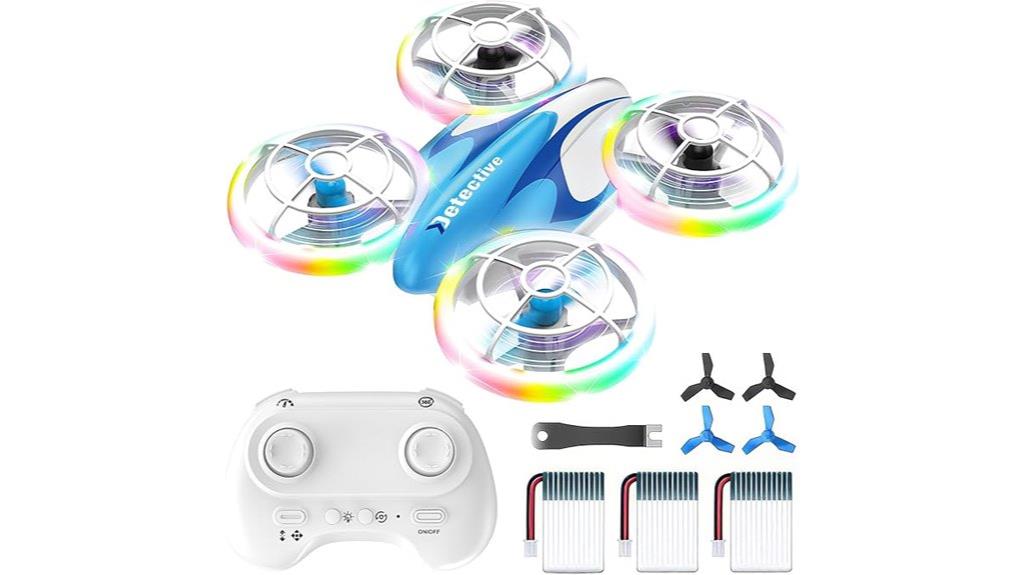 kids led drone with batteries