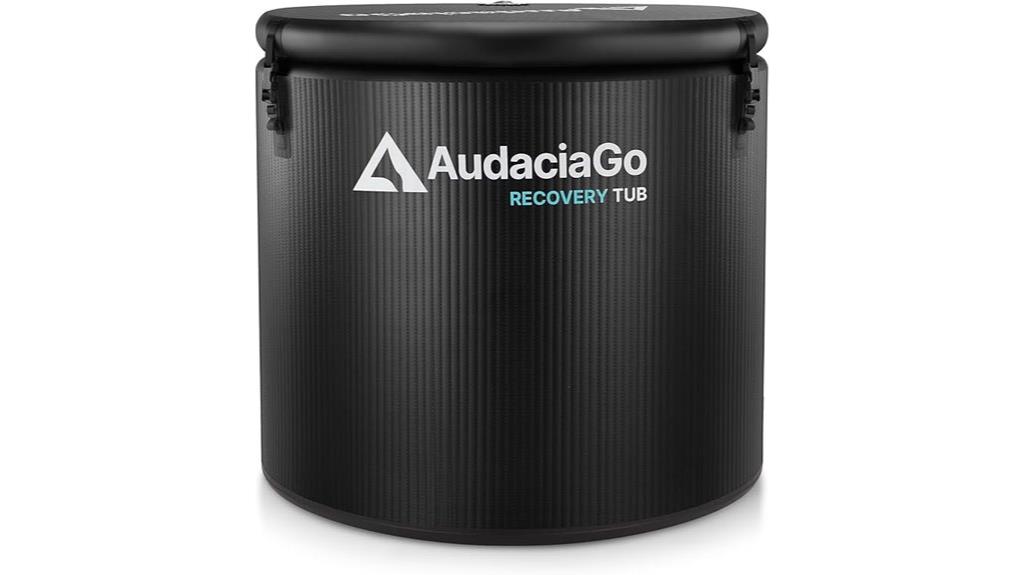 large athlete ice bath