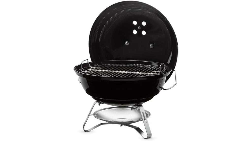 large black jumbo charcoal grill