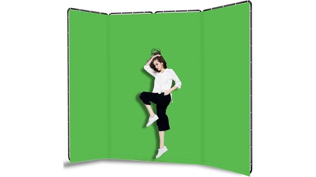 large collapsible green screen