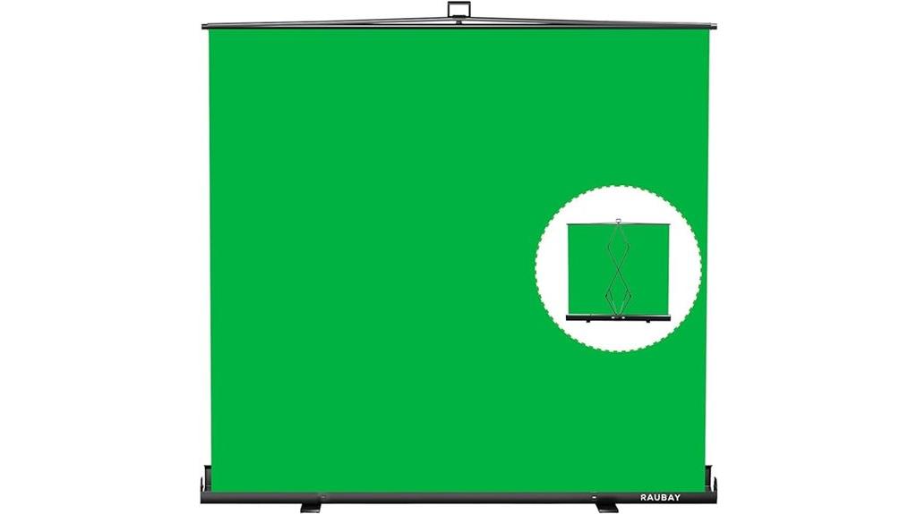 large collapsible green screen