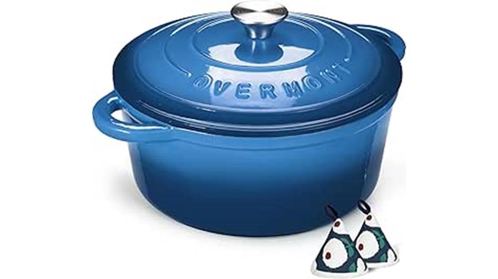 large enameled cast iron dutch oven