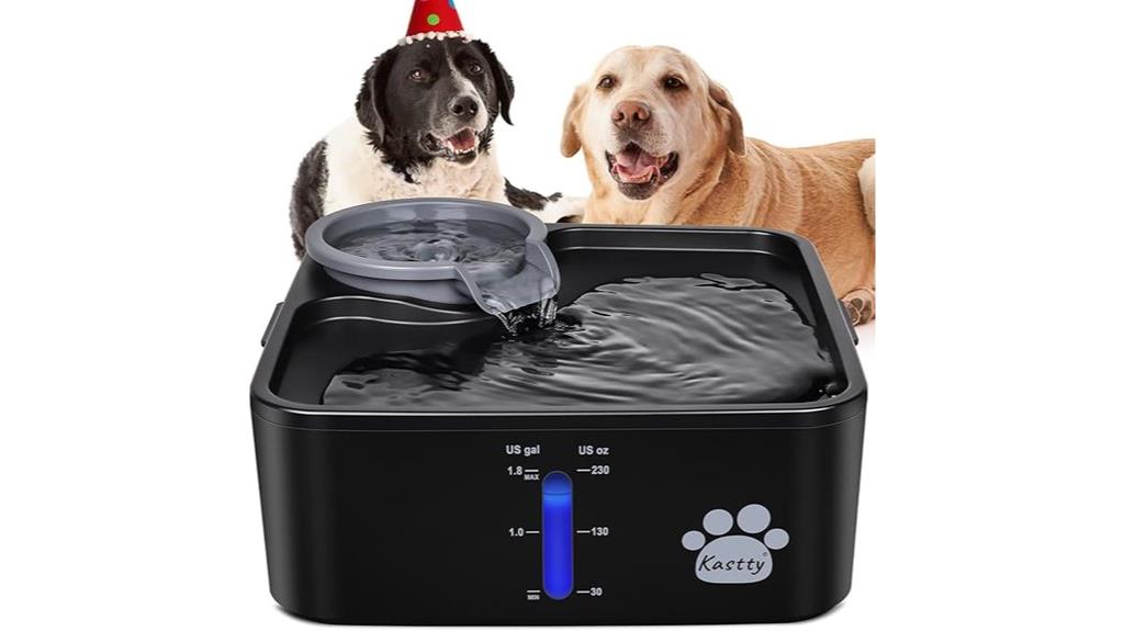large filtered dog fountain