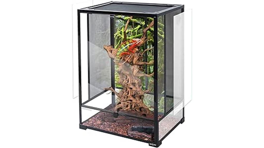 large glass reptile enclosure