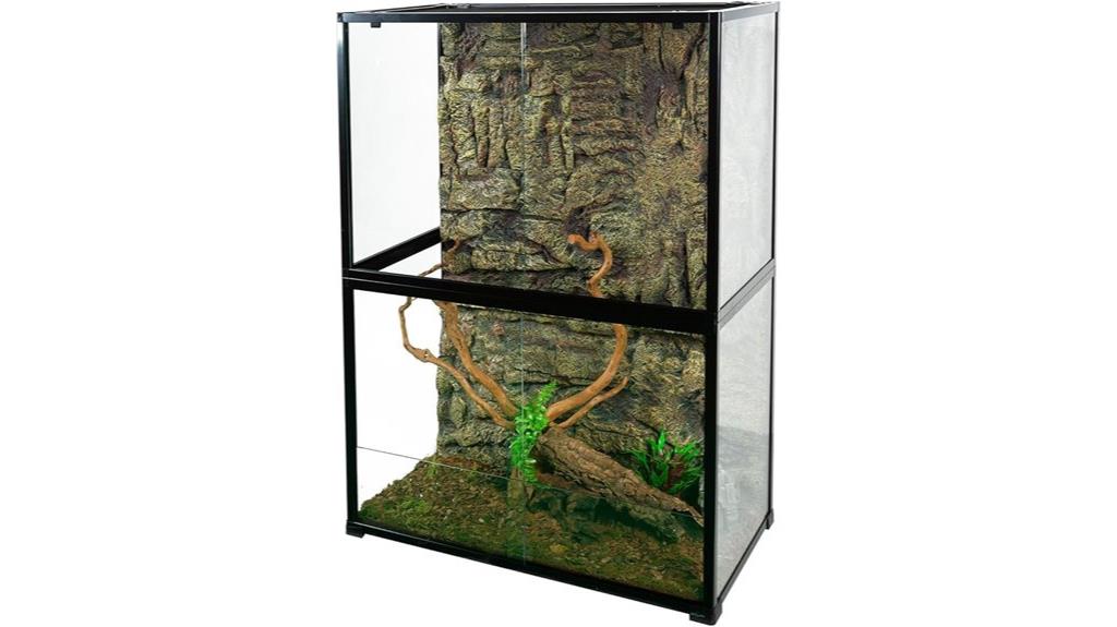 large glass reptile terrarium