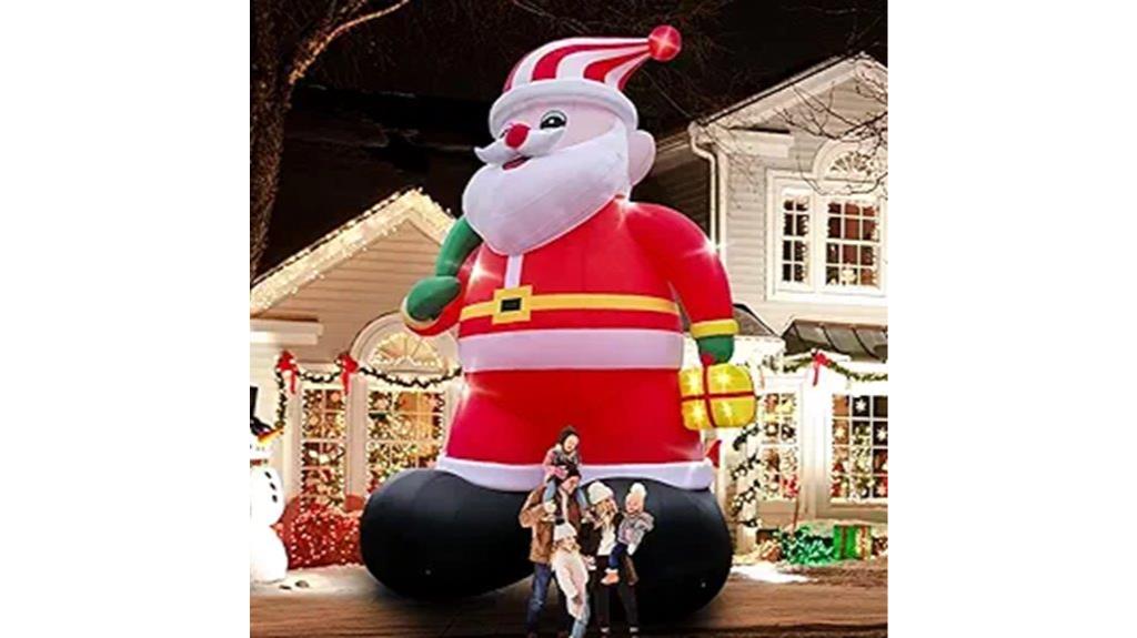 large inflatable santa claus