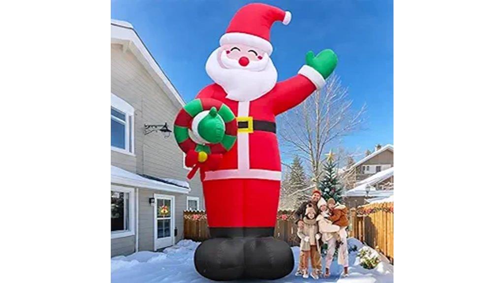 large inflatable santa claus