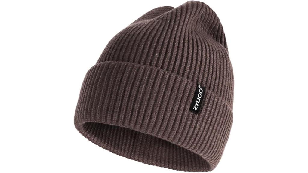 large knit winter hat