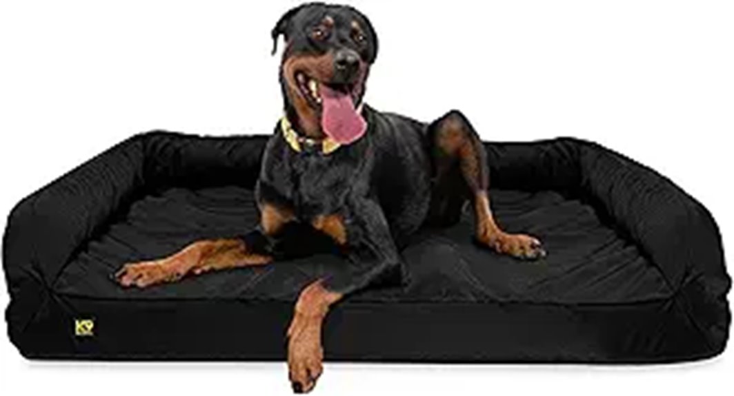 large orthopedic dog bed