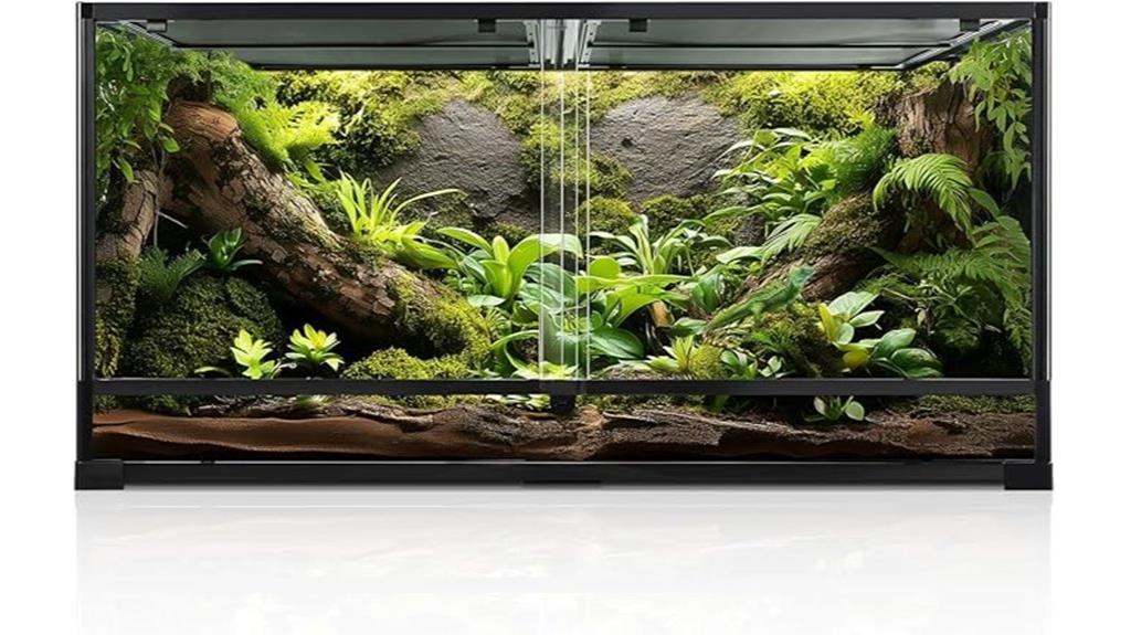 large reptile enclosure with top airflow